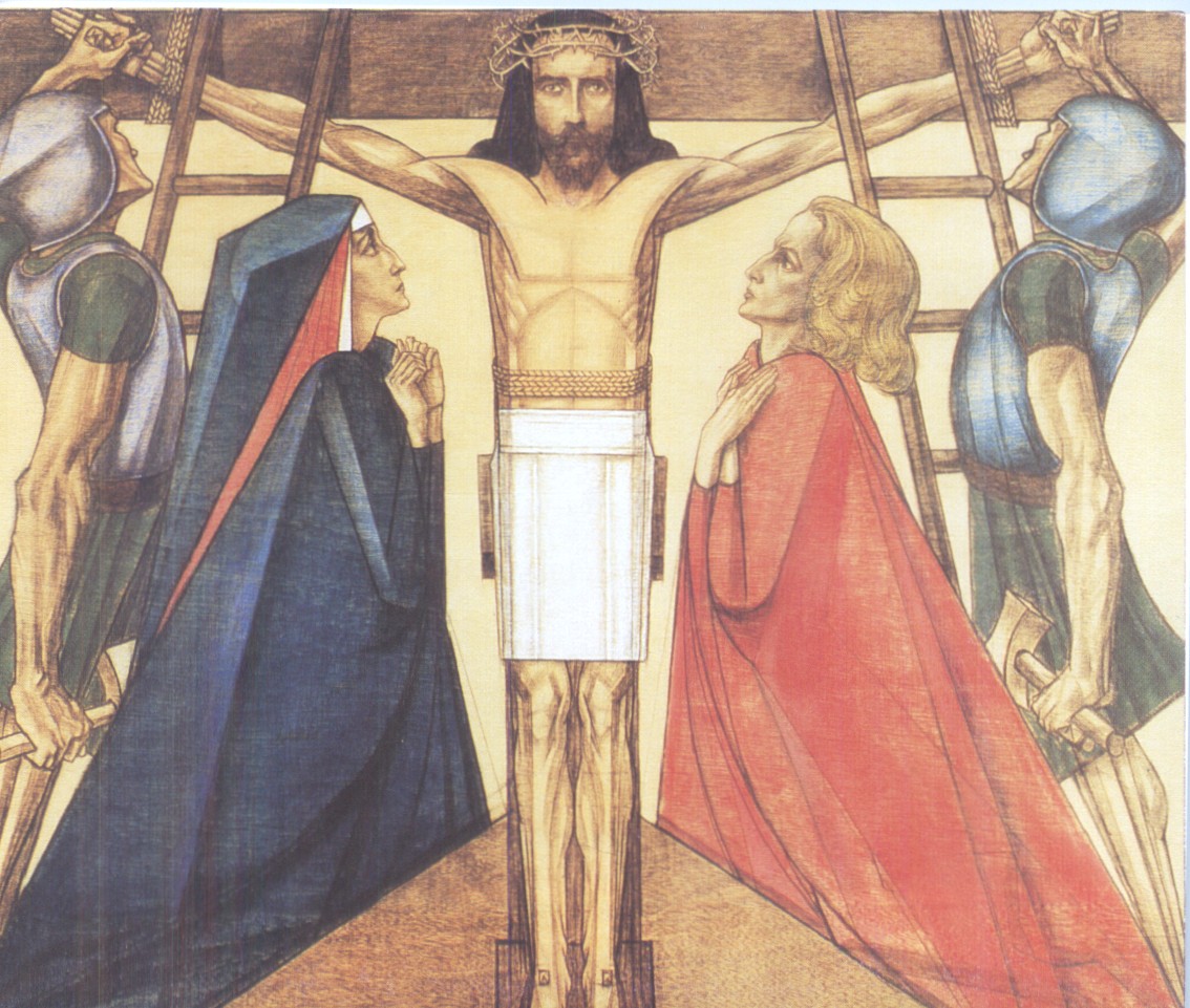 Aan Het Kruis Genageld 11de statie (Jezus wordt aan het kruis genageld) – Caput Ovis Kunstkaarten
