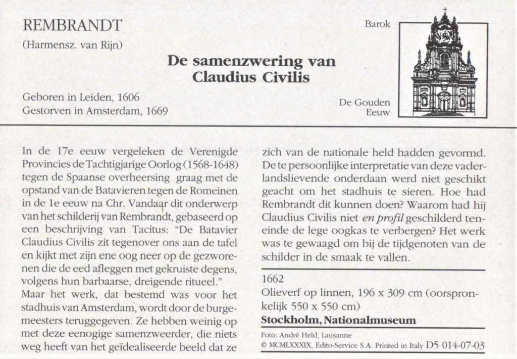De samenzwering van Claudius Civilis – Caput Ovis Kunstkaarten